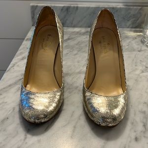 Kate Spade silver heels size 5 1/2